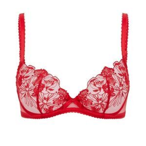Agent Provocateur Jayce Plunge Underwired Bra Red NWOT 34C